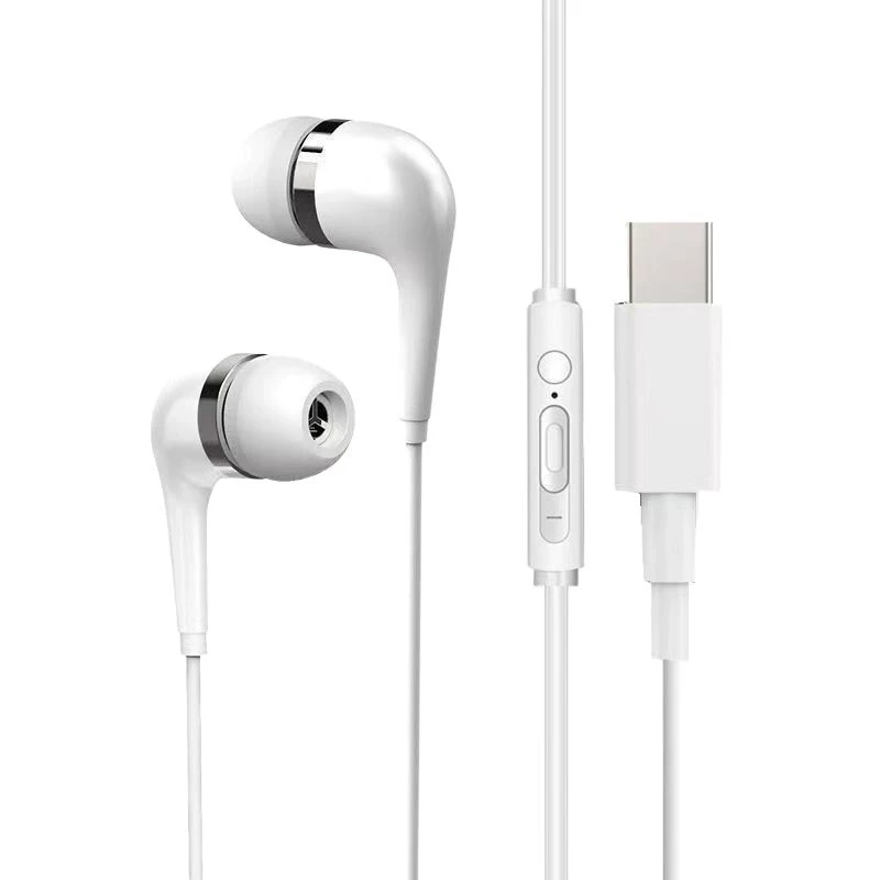 Тип-C плоский штекер цифровые аудиог headphones подходят для домашних Android умные внутриканальные проводные наушники