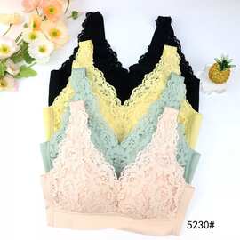 5230内衣尾货批发排扣式背心款美背薄BC杯文胸聚拢集中收副乳内衣