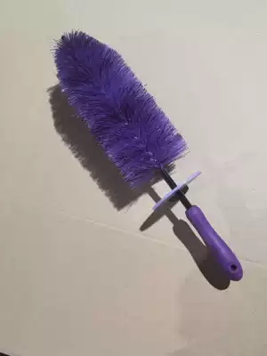 Cross-border car Christmas tree wash Car cleaning tools - dark-purple-black-large-brush-4510cm-in-blister-pack-wheel-hub-brush