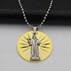 Metal fashionable necklace suitable for men and women, accessory, pendant, suitable for import