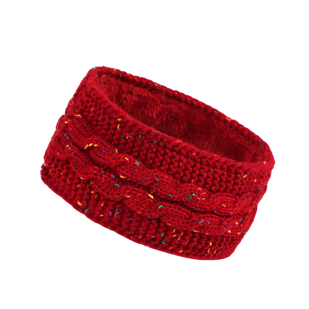 Gebreide haarband winter warm wol oorwarmer voor dames_voghion.com