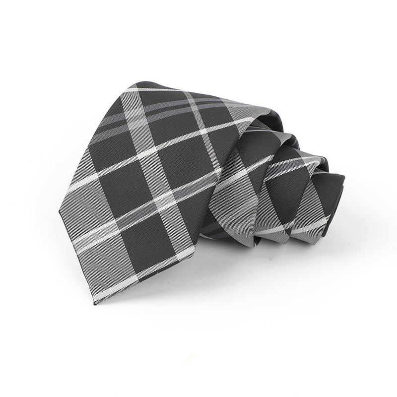 Corbata de hombre jacquard bordado 8CM poliéster seda corbata tejida hombre sentido superior l corbata logo diseño y producción