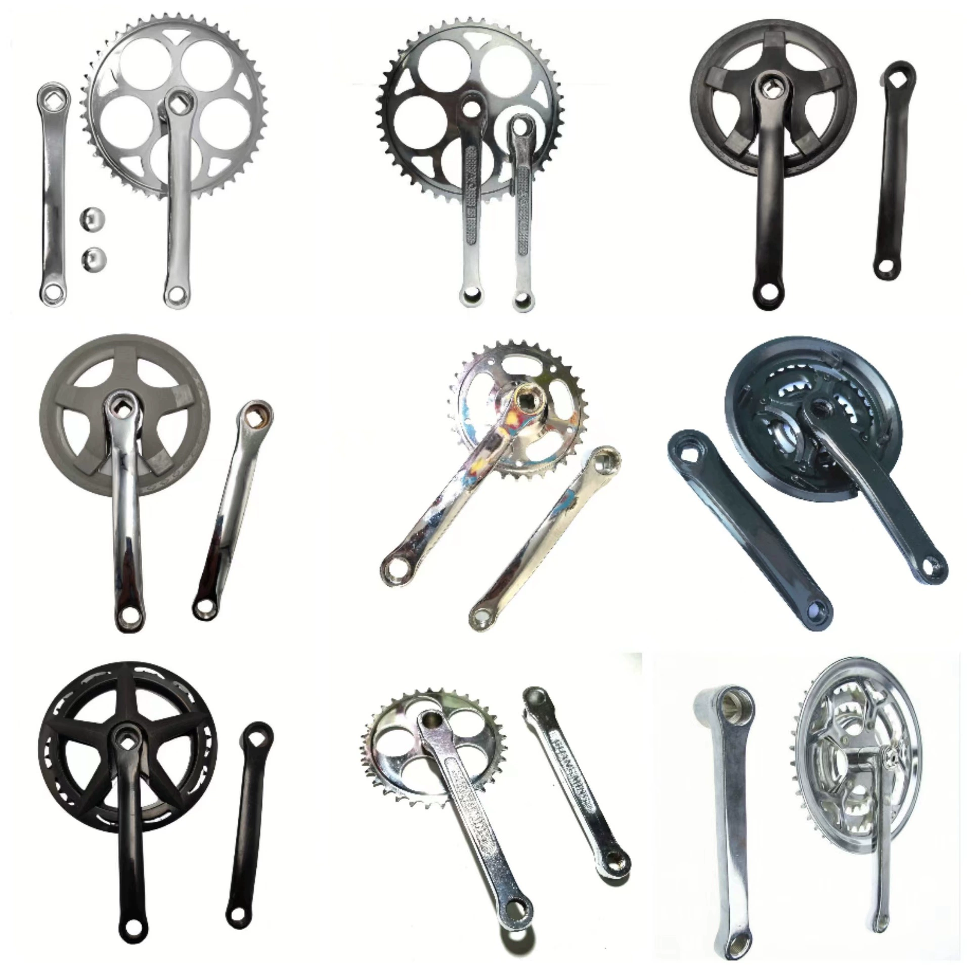 Велосипедное блюдо Разборка одного диска Полое квадратное отверстие Трехколесное блюдо 3236 Передний костыль Полое изменение скорости