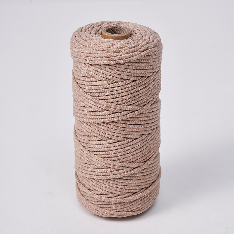 Cuerda de algodón con núcleo de 3mm, ropa de bricolaje, decoración de textiles para el hogar, cordón de algodón, cuerda tejida, tapicería de color, cuerda de algodón con corazón