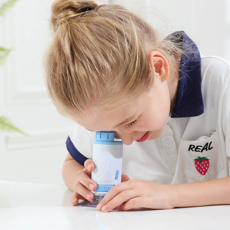 Handheld microscope, toy for elementary school students for experiments, optics, science, Birthday gift