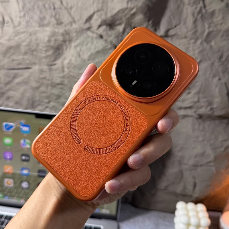 Suitable for Huawei Mate80Pro Mobile Phone Case All-Inclusive Ultra-Thin Hard Shell Mate80Promax Niche Simple High-End Orange Pebbled Plain Leather Magnetic Protective Cover Magic8 Anti-Fingerprint Suitable for Huawei Mate80Pro Mobile Phone Case All-Inclusive Ultra-Thin Hard Shell Mate80Promax Niche Simple High-End Orange Pebbled Plain Leather Magnetic Protective Cover Magic8 Anti-Fingerprint