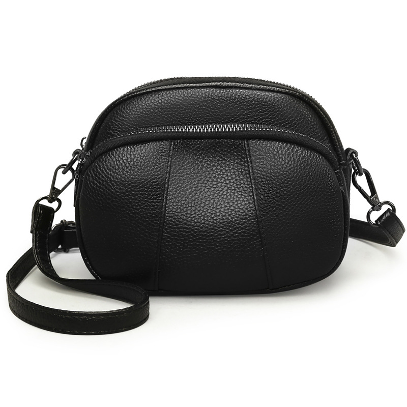 Genuine Cowhide Leather Women's Bag - 3-Layer Small Shoulder Bag 2026 New Fashion Casual Versatile Soft Crossbody Bag - Thumbnail 7