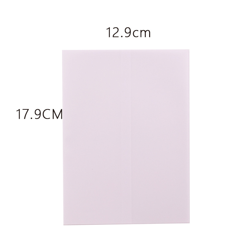 Sobres de papel de ácido sulfúrico transparente al por mayor bolsa de embalaje de invitación de boda tarjeta de bronceado manicura de sentido avanzado bolsa de sobres en blanco