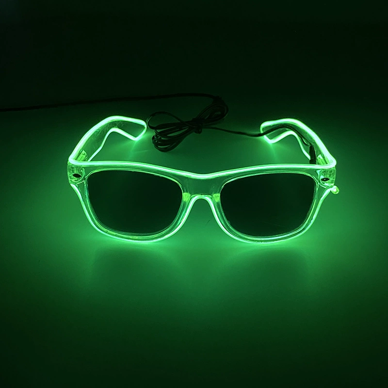Светодиодные очки Amazon Personality Dance EL Flash Decoration Bar Jumping Gathering Gift Props Manufacturer
