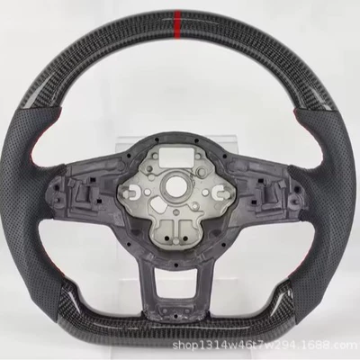Steering wheel carbon fiber steering wheels, red center