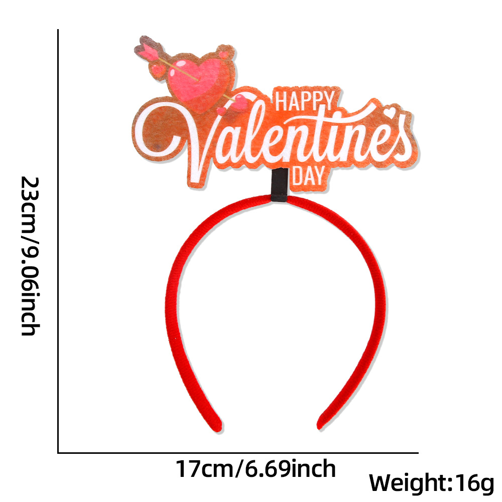 Nuevo estilo transfronterizo de Europa y América Día de San Valentín bandeja de cabello de decoración de fiesta romántica bandeja de cabello de amor rojo