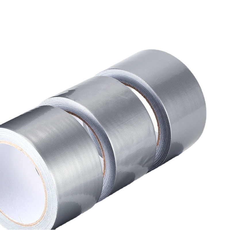 Cinta de tela adhesiva de alta fábrica fácil de rasgar impermeable cinta de película protectora de plata de un solo lado cinta de alfombra de exposición de boda