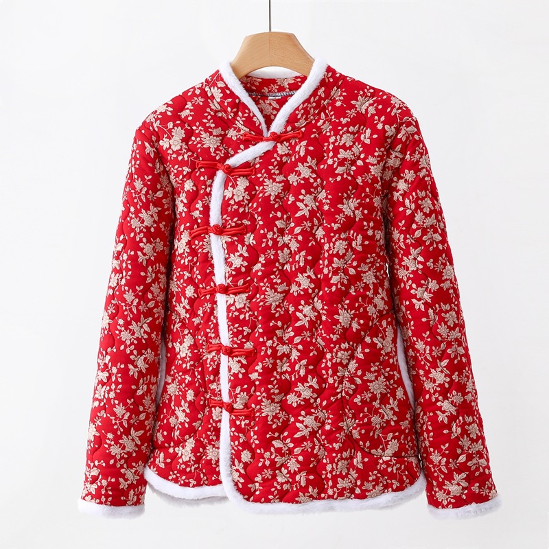 붉은 지점 꽃 퀼트 플레이트 버클