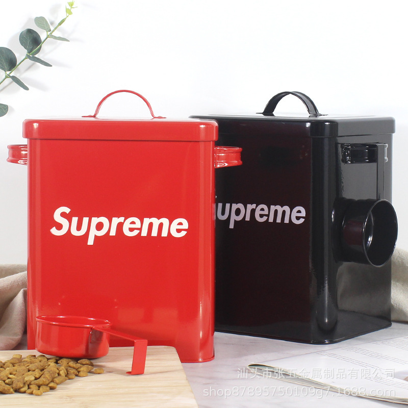 Fashion brand SUP dog food bucket sealed moisture-proof cat food bucket pet food storage bucket 20L storage box food storage box