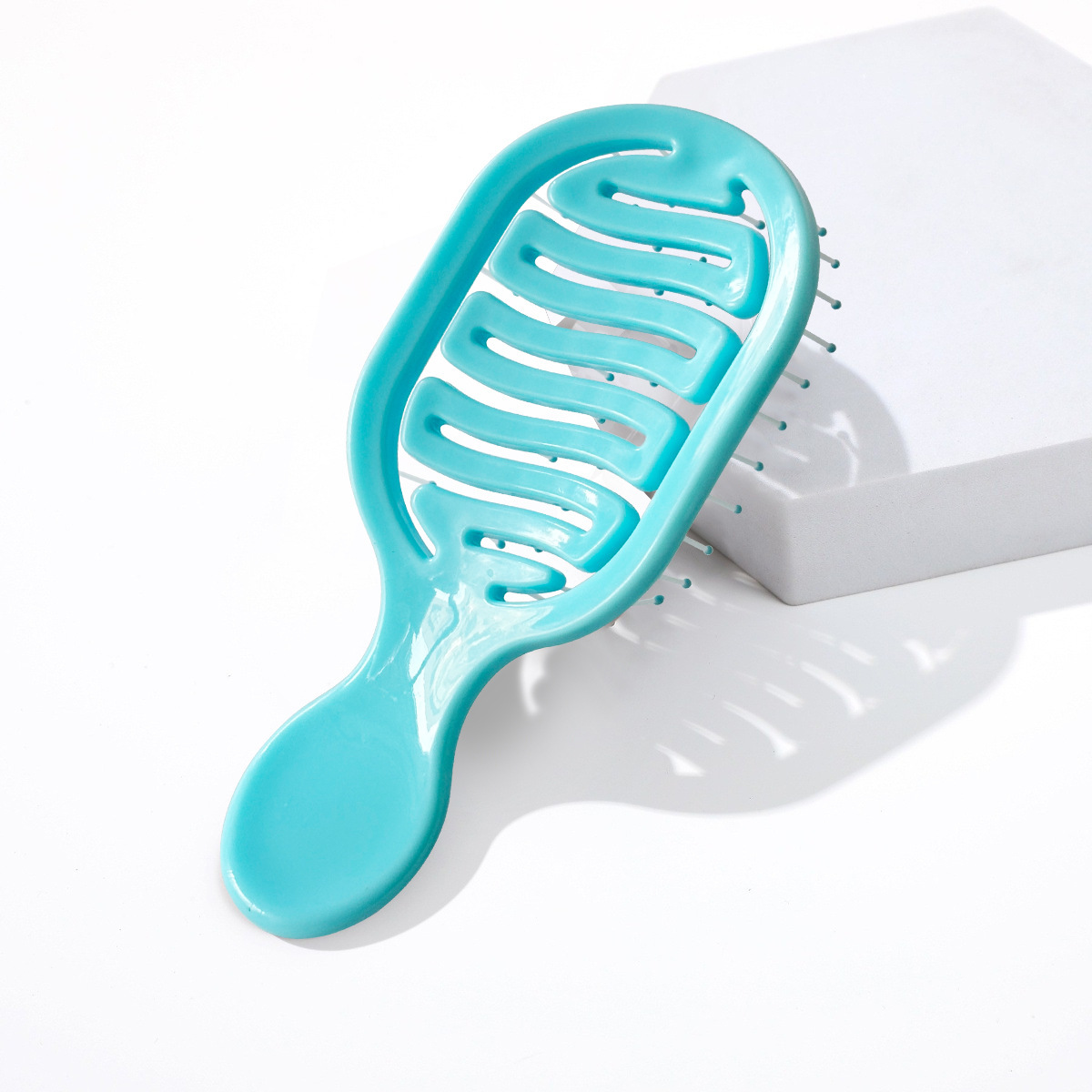 Pein de dibujos animados transfronterizos personalizados cuadrados portátiles impresión transparente arco iris masaje fluido bolsa de aire estudiante