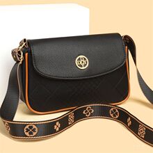 女包外贸现货批发戴欧娅2025春季新款百搭盖头斜挎包中年单肩包软