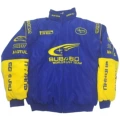 Subaru blue (embroidery and cotton)