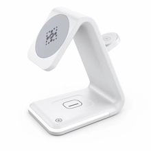 新款跨境三合一磁吸无线充适用苹果12 13系列手机手表耳机 无线充