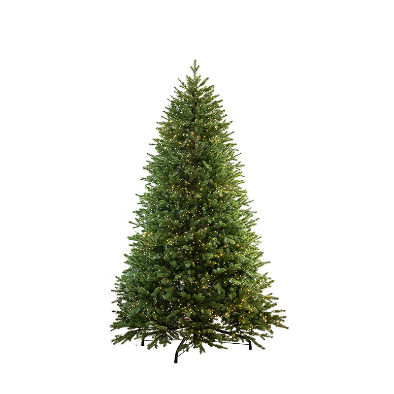 Hoja completa de PE lujoso cifrado luminoso árbol de Navidad árbol de cinco árboles decoración de la sala de estar de gran tamaño decoración de Navidad de suelo