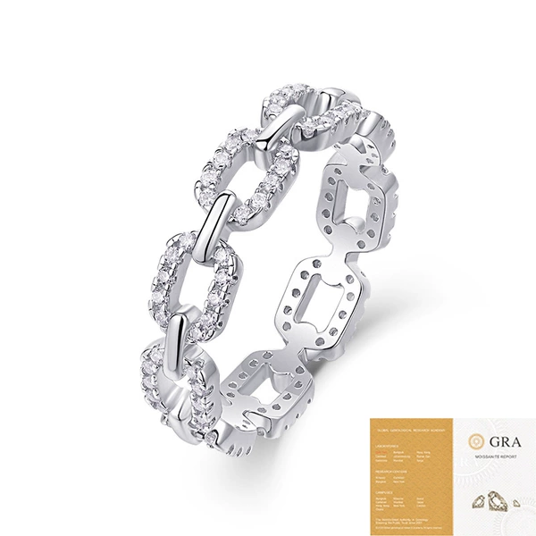 Moissanite diamond (including GRA certificate)