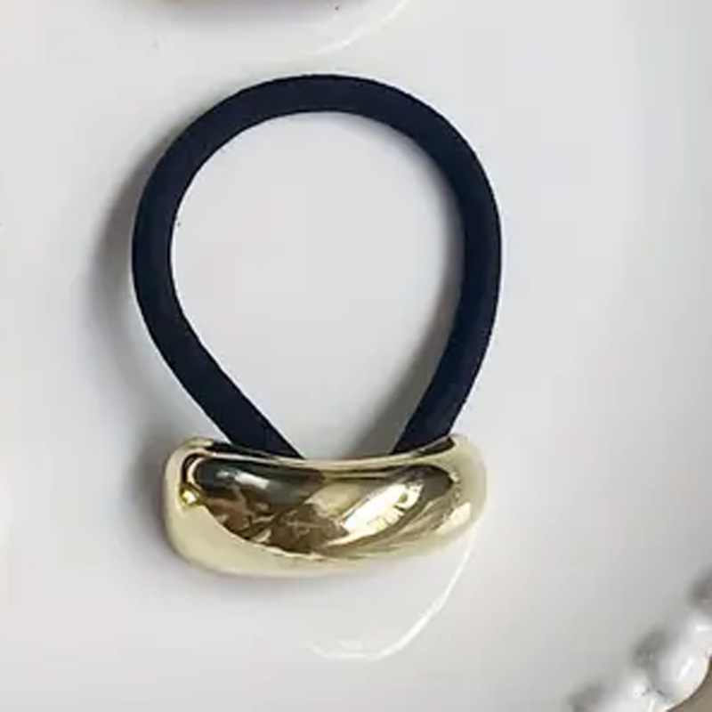 欧美极简冷淡风设计感合金丸子头皮筋头绳高级感扎头发发圈发绳女|undefined