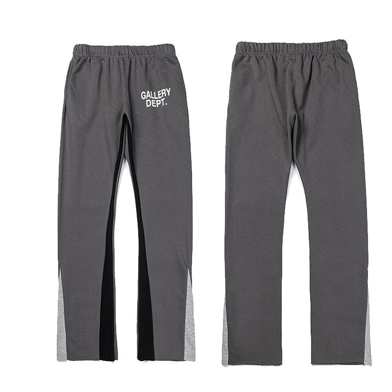 Orden exterior galería Departamento pintado a mano Splash-tinta costura cordón retro High Street casual sweatpants ligeramente estirar pantalones largos para hombres