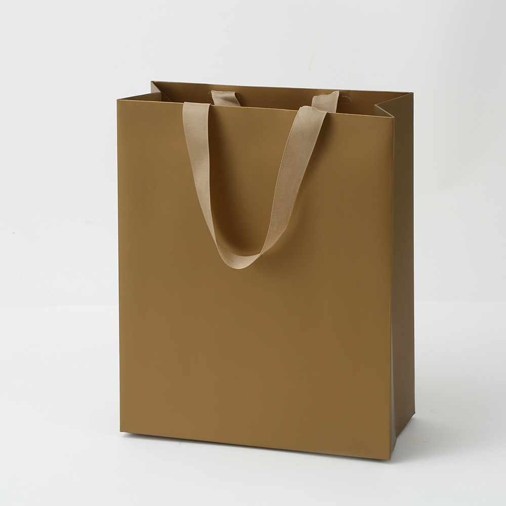 Bolsas de papel de mano de stock joyería ropa bolsa de papel de cartón blanco logotipo impresa bolsa de embalaje vertical bolsa sin cintura