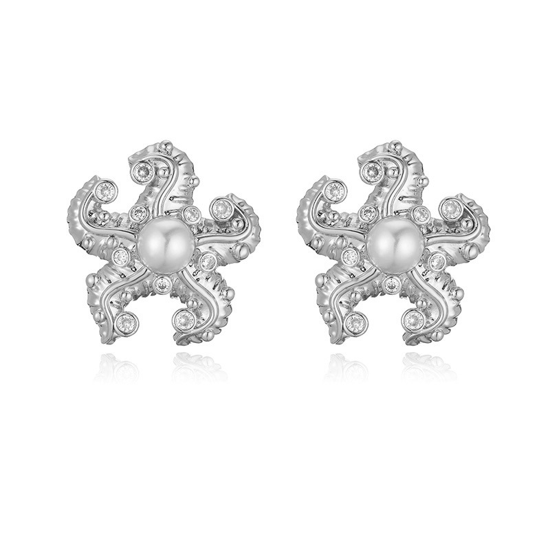 11g Weight Copper Ear Needle Material Pearl, Zircon Inlay Material Ear Studs Classification 1 Pair Quantity Daily Occasion Copper Material Water Droplets, Heart Shape, Flower Pattern Women's Gender Inlay Design Casual, Simple Style Style 1 Pair Casual Simple Style Water Droplets Heart Shape Flower Inlay Copper Pearl Zircon Ear Studs 18