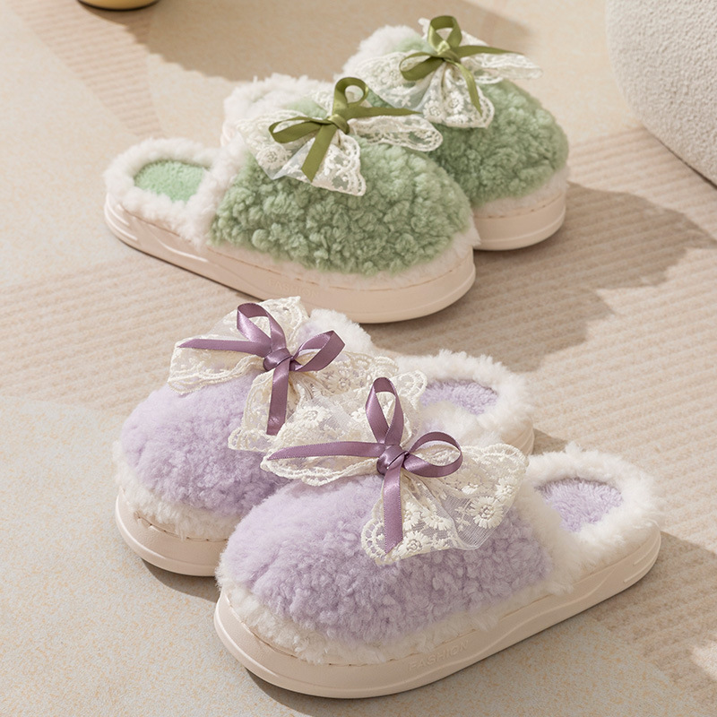 Clearance wholesale cotton slippers home fashion non-slip wear-resistant stall winter women's bag with half drag warm