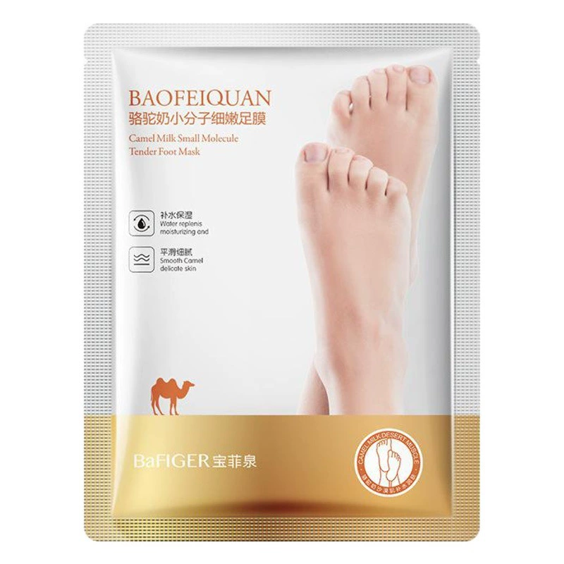 Baofei Spring верблюжья молочная пленка для ног Увлажняющая роговая маска для ног Средства по уходу за ногами Оптовая продажа