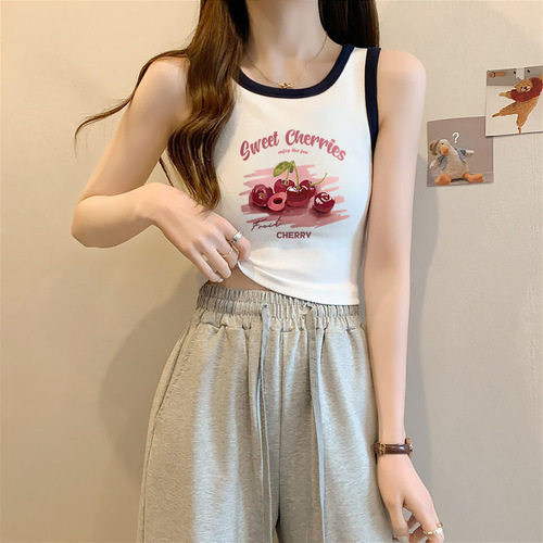 Camber vest for women's summer new style dopamine wear for a small man, sweet and spicy top