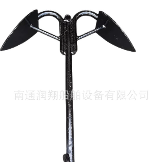 Производство и продажа всех видов черной краской рыболовное судно якорь, стекловолокна якорь лодки, два когтя полюса