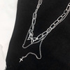 Small necklace, design brand chain for key bag , trend of season