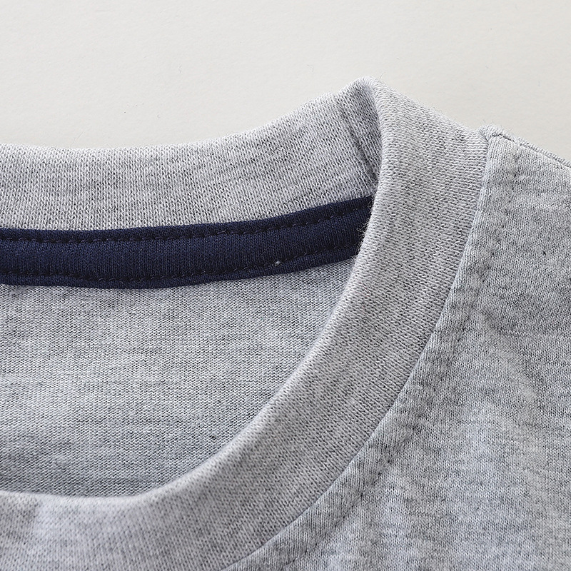 26 camisetas de manga corta para niños, estilo europeo y americano, de algodón tejido, nuevo estilo de verano, camisetas de cuello redondo para niños, diseño de dibujos animados, venta al por mayor de una sola pieza. image 5