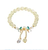 Yellow fresh bracelet flower-shaped