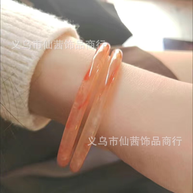 辰年、富を引き寄せる古代スタイルの新疆模造天山翡翠ブレスレット、氷翡翠の花翡翠ブレスレット、女性用ライブブレスレット、女性用福祉ブレスレット|undefined