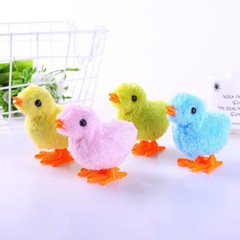 Educational toy wind-up chicken wind-up toy plush yellow chicken classic nostalgic children's toy street stall supply