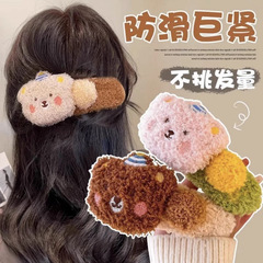 甜美毛绒小动物bb夹夹子发饰2025新款秋冬头饰发夹一字夹侧边夹女