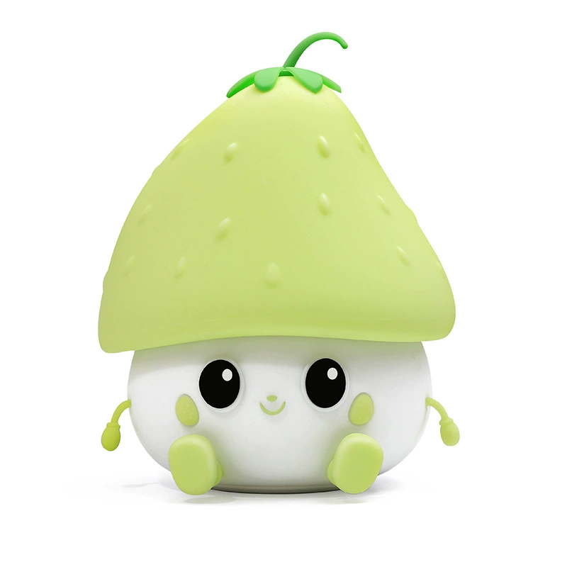 Amusing silicone smart night light, crib, lantern, strawberry, new collection