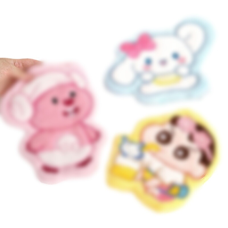 Cartoon Cute Hanging Hand Towel Soft Absorbent Thickened Hair-free Toilet Kitchen Handkerchief Children's Hand Cloth