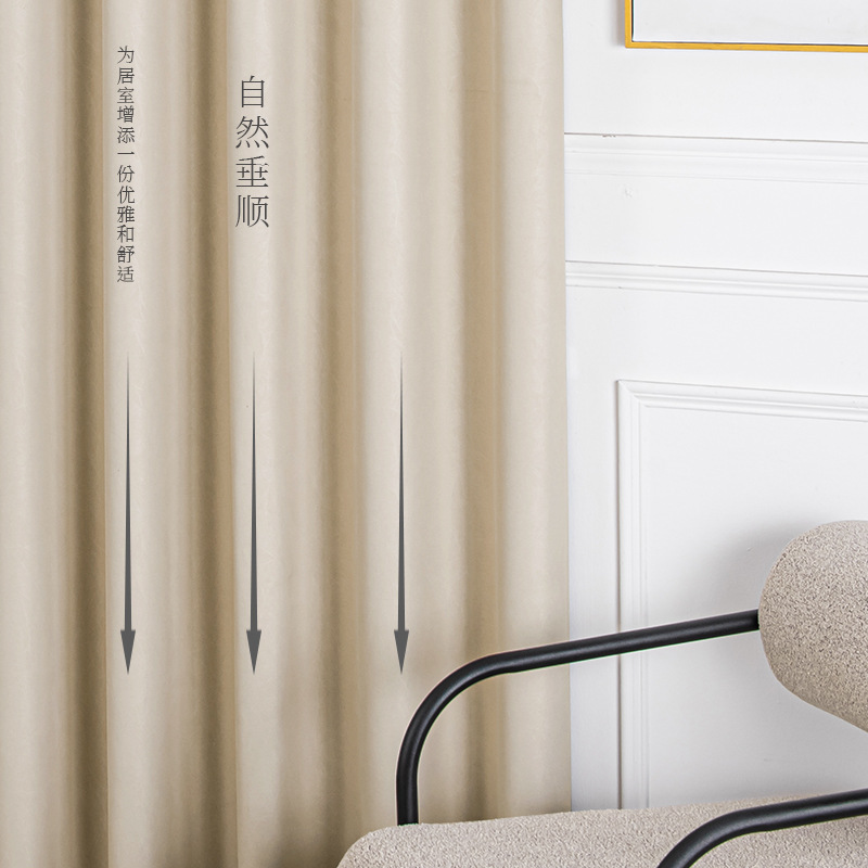 Shaoxing Keqiao cortinas transfronterizas Jacquard Chenille flores cortinas sombreantes acabadas sala de estar dormitorio balcón sombreante