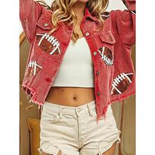 V 71633 Sequined corduroy jacket ��Ƭ�����о�����׿羳