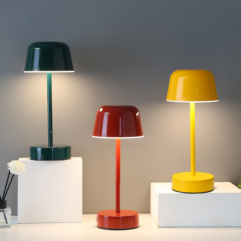 Cross-Border Wrought Iron I-Shaped Mushroom Table Lamp Modern Simple Touch-Type Battery Night Light Bedroom Bedside Lamp Led Lamp Cross-Border Wrought Iron I-Shaped Mushroom Table Lamp Modern Simple Touch-Type Battery Night Light Bedroom Bedside Lamp Led Lamp