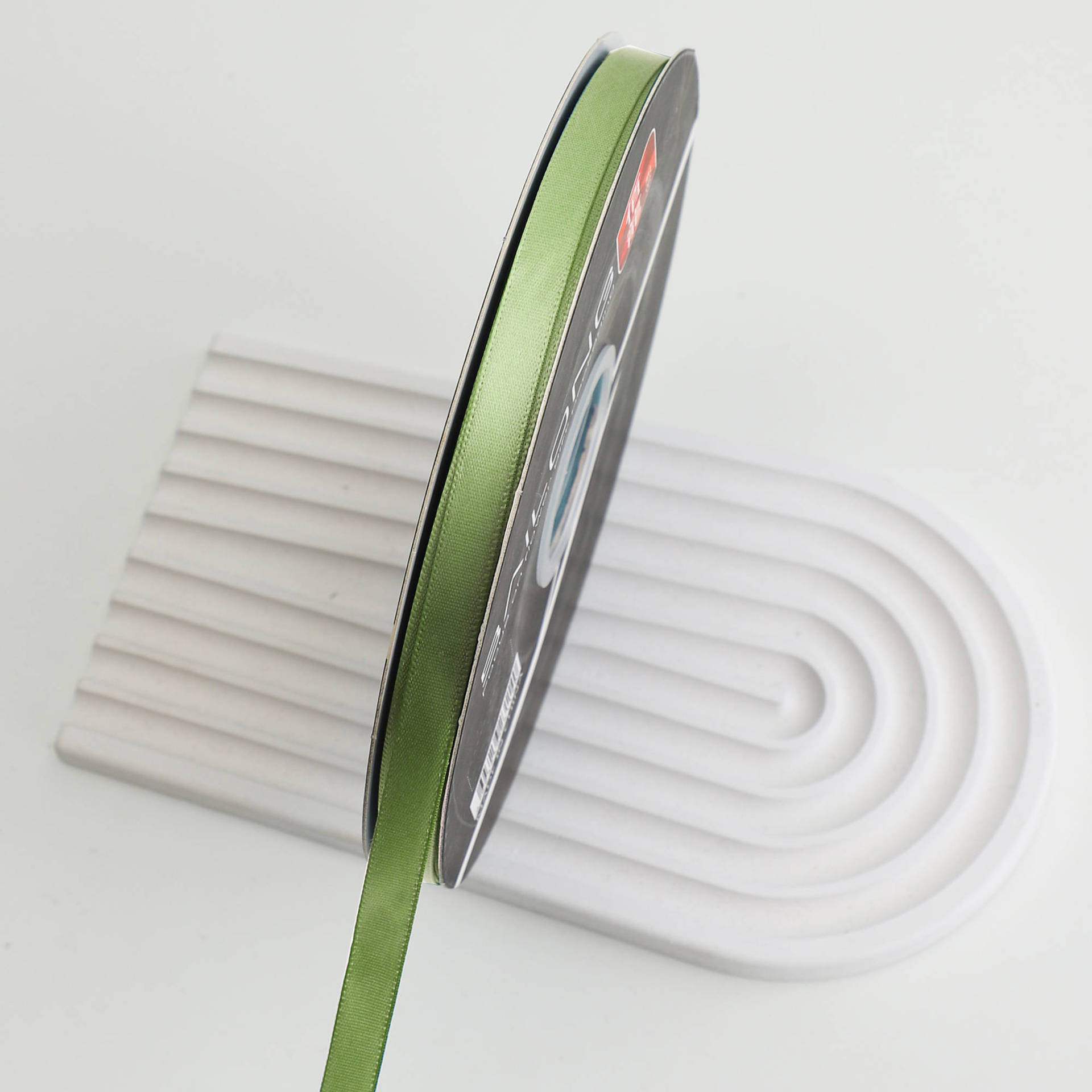 Floristería de 1cm Cinta de poliéster de doble cara al por mayor Cinta de color sólido Material de embalaje de flores Hornear ramo de flores Cinta