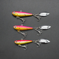 Feichan Lures 20g 30g 40g Iron Plate Bait VIB Iron Plate Lead Fish with Rotating Spinner Lure for Bigmouth Bass