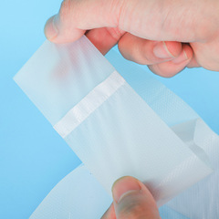 Thick White Food Plastic Bag with Handle, Fashion Bag for Convenience Store, V-Neck Bag for Takeaway Packing, Convenient Bag for Wholesale