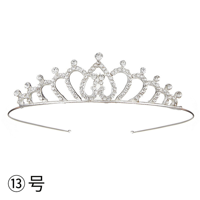 Diadema con Corona de Princesa Infantil de Metal Galvanizado para Cumpleaños y Fiestas image 20