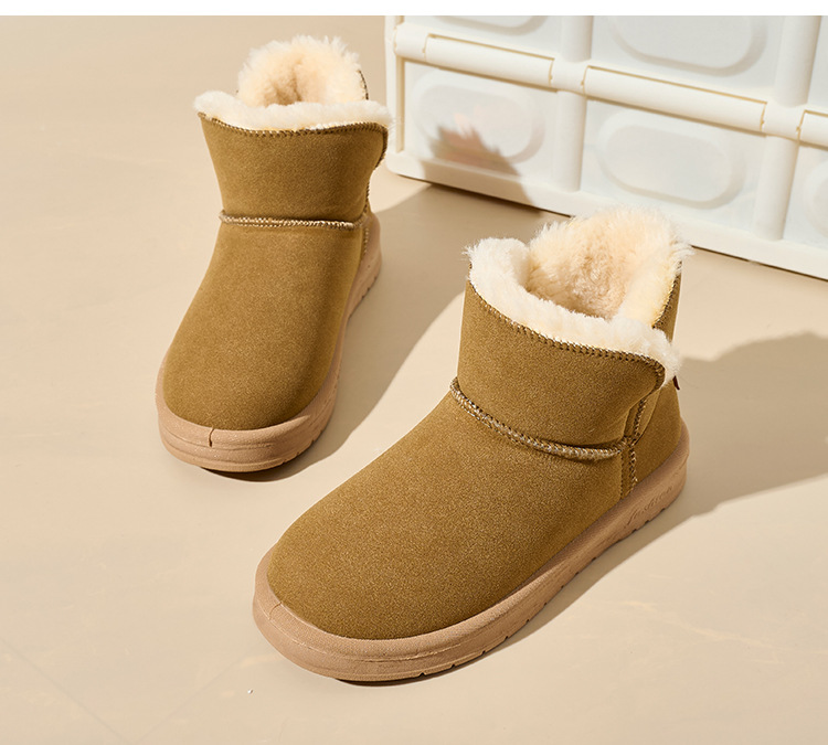 Botas de nieve nuevas de invierno para mujer, casuales, más cachemira, algodón grueso para nieve, cien piel de oveja, cachemira, zapatos de algodón cálidos, zapatos de mujer_voghion.com