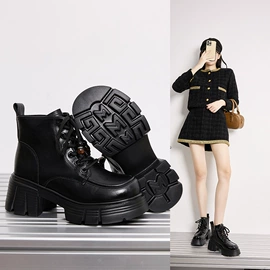 乐福鞋;女式休闲单鞋;女式皮靴