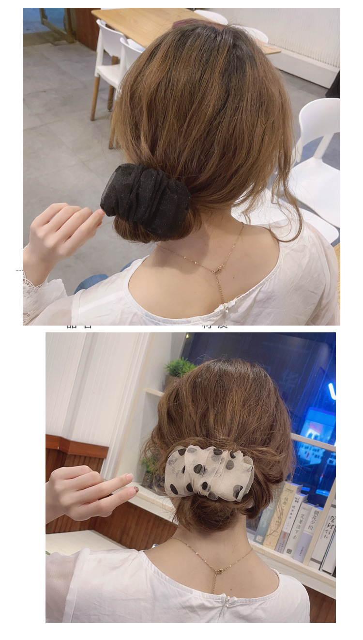 Fashion Polka Dots Net Yarn Braided Hair Accessories Wholesale display picture 3